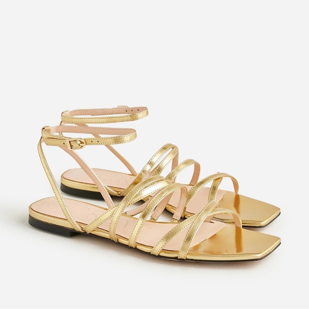 Gold J Crew Sandal 7